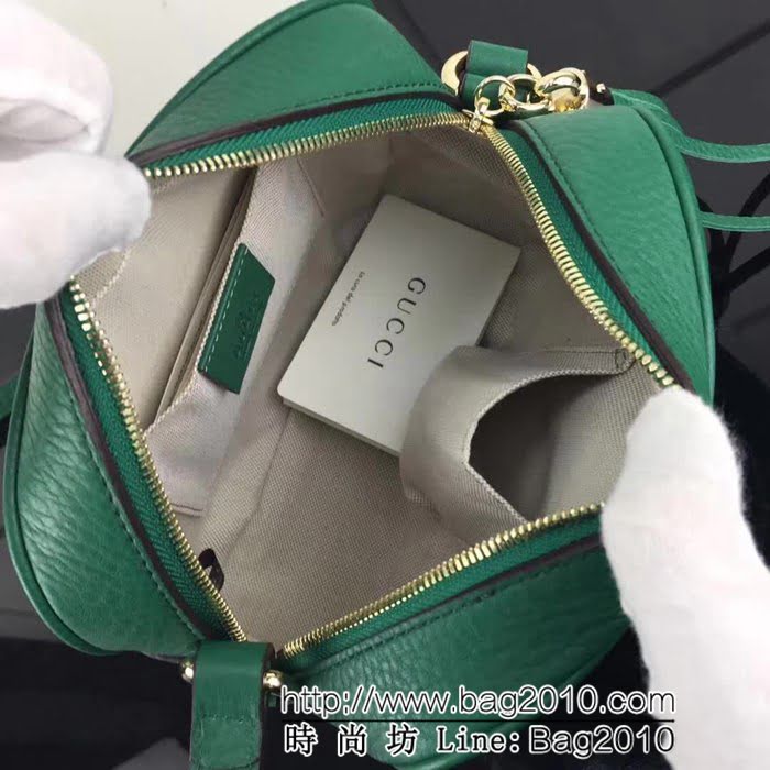 GUCCI古馳頂級原單 專櫃品質 實物實拍 綠色 308364單肩斜挎包 HY1000